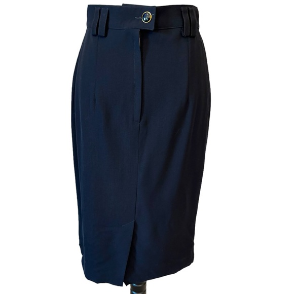 🎁 Laurel Navy Blue Pencil Skirt 27” Waist - Picture 4 of 4